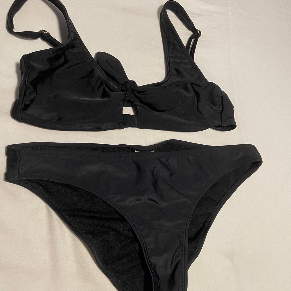 Xhilaration Black Two Piece Swimsuit